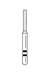 Two Striper Diamond Burs FG KS Cylinder Round End 5/Pkg (Premier)