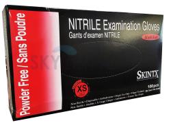 Gloves Black Nitrile 100/Box (Skintx)