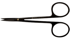 IRIS Scissors, curved Black (PDT) 