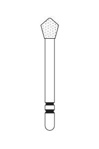 Two Striper Skooter/Acorn Diamond Burs FG 5/Pkg (Premier)