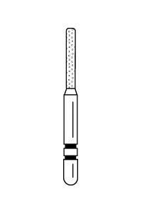 Two Striper Diamond Burs FG KS Cylinder Round End 5/Pkg (Premier)