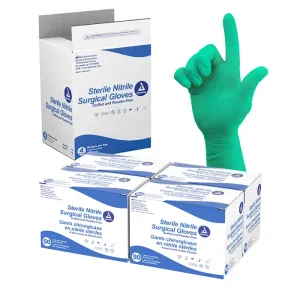 Nitrile Sterile Nitrile Surgical Gloves, Powder-Free 50/pk (Dynarex)