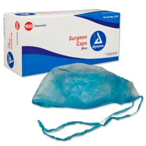 Surgeon Cap O.R. Blue 100/Bx (Dynarex)