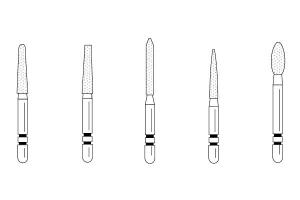 Two Striper Diamond Burs FG Crown Pack 5/pk (Premier)