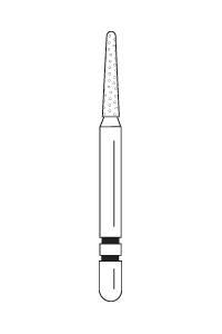 Two Striper Diamond Burs FG Round End Taper 5/pk (Premier)