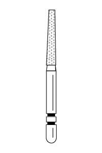 Two Striper Diamond Burs FG Flat End Taper 5/pk (Premier)