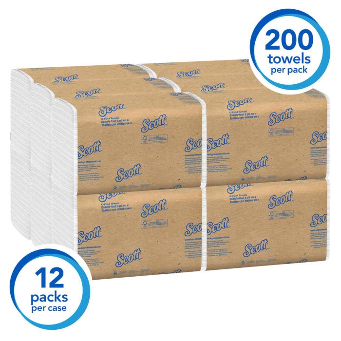 Towels C-Fold #1510 Scott /KClark 12/CS