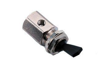 Toggle Valve, On/Off, 3-Way, Gray