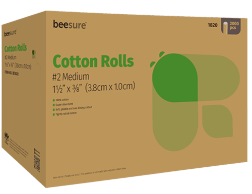 Cotton Rolls, #2 Medium, 1 1/2