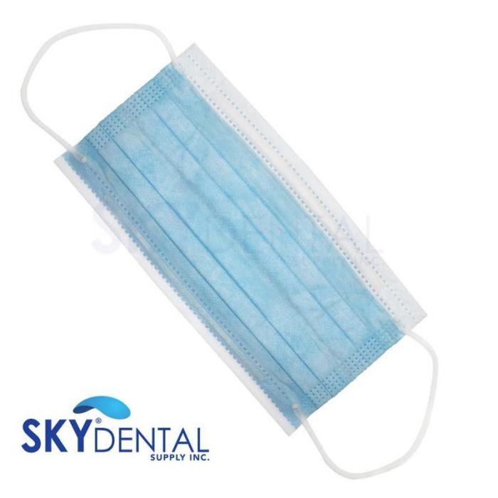 Mask Blue ASTM Level 3 (50/Box) (Sky Choice)