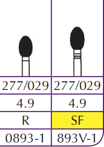 Robot Diamond FG EGG #0893 (6/PACK) (Shofu)