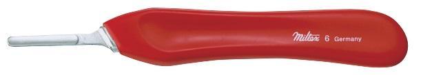 Blade Handle #6 Red Plastic (Miltex)