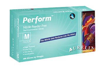 Aurelia Perform Nitrile Powder-Free Examination Gloves Green 200/box