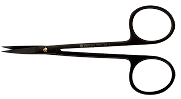 IRIS Scissors, curved Black (PDT) 